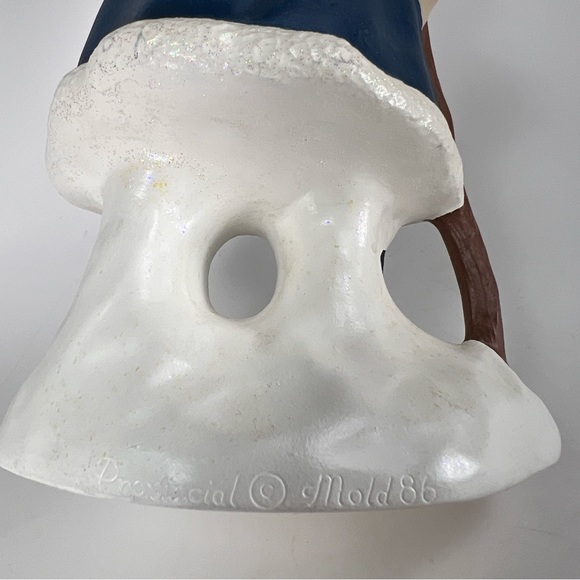 Vtg Old World Santa Claus Provincial Mold Hand Painted Ceramic Christmas 90s - Picture 12 of 15
